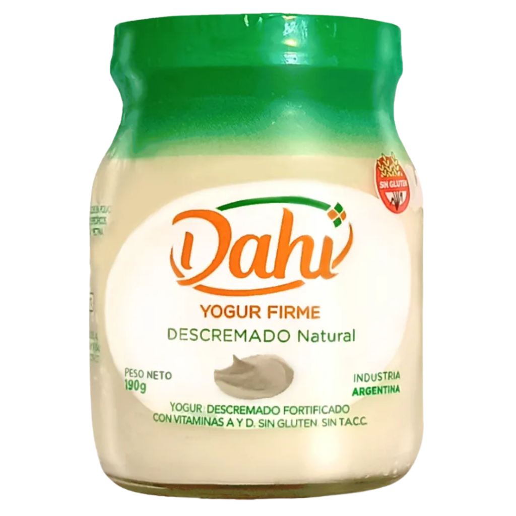 Yogur firme descremado natural 