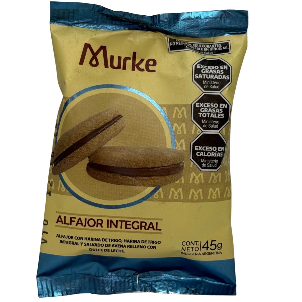 Alfajor integral sin azucar 