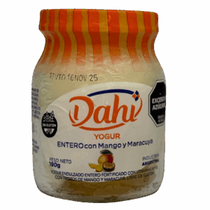 Yogur entero con Mango y Maracuya 