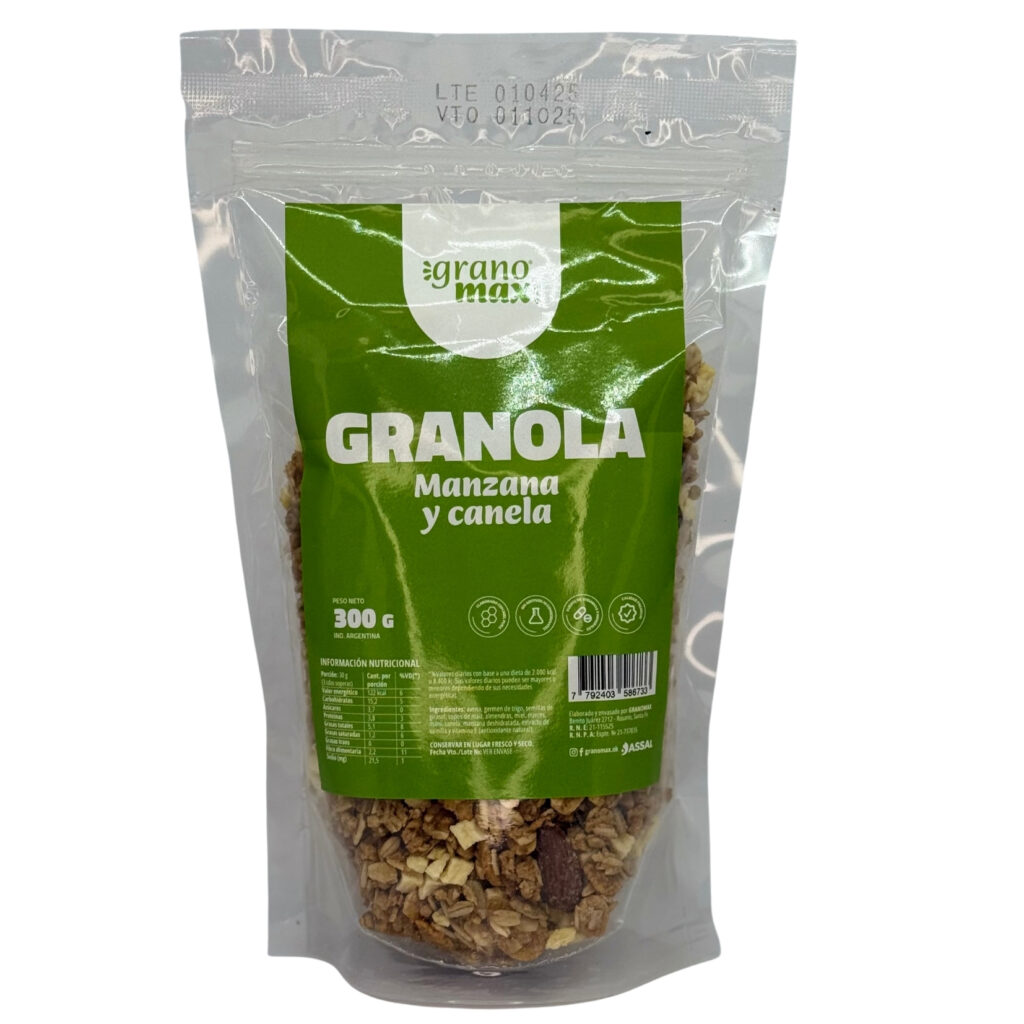 Granola manzana y canela 