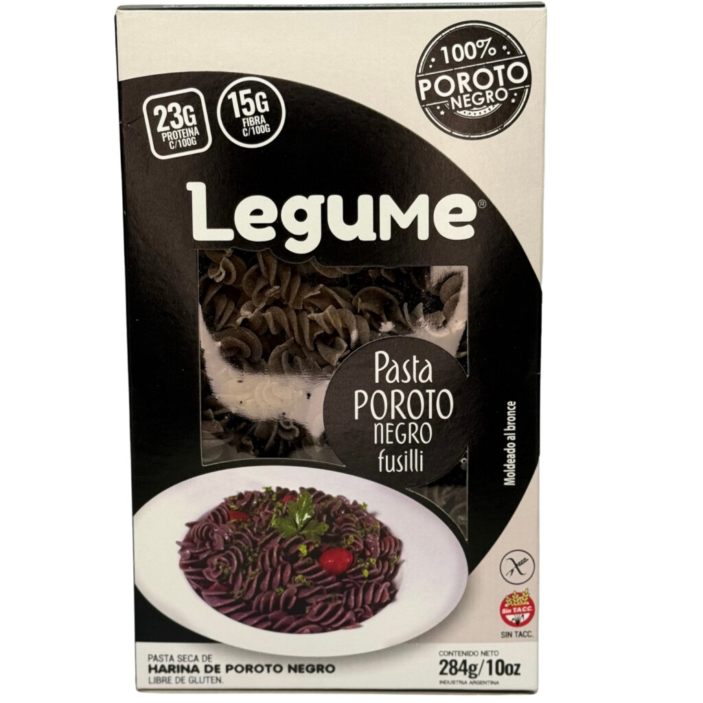 Pasta seca poroto negro fusilli 