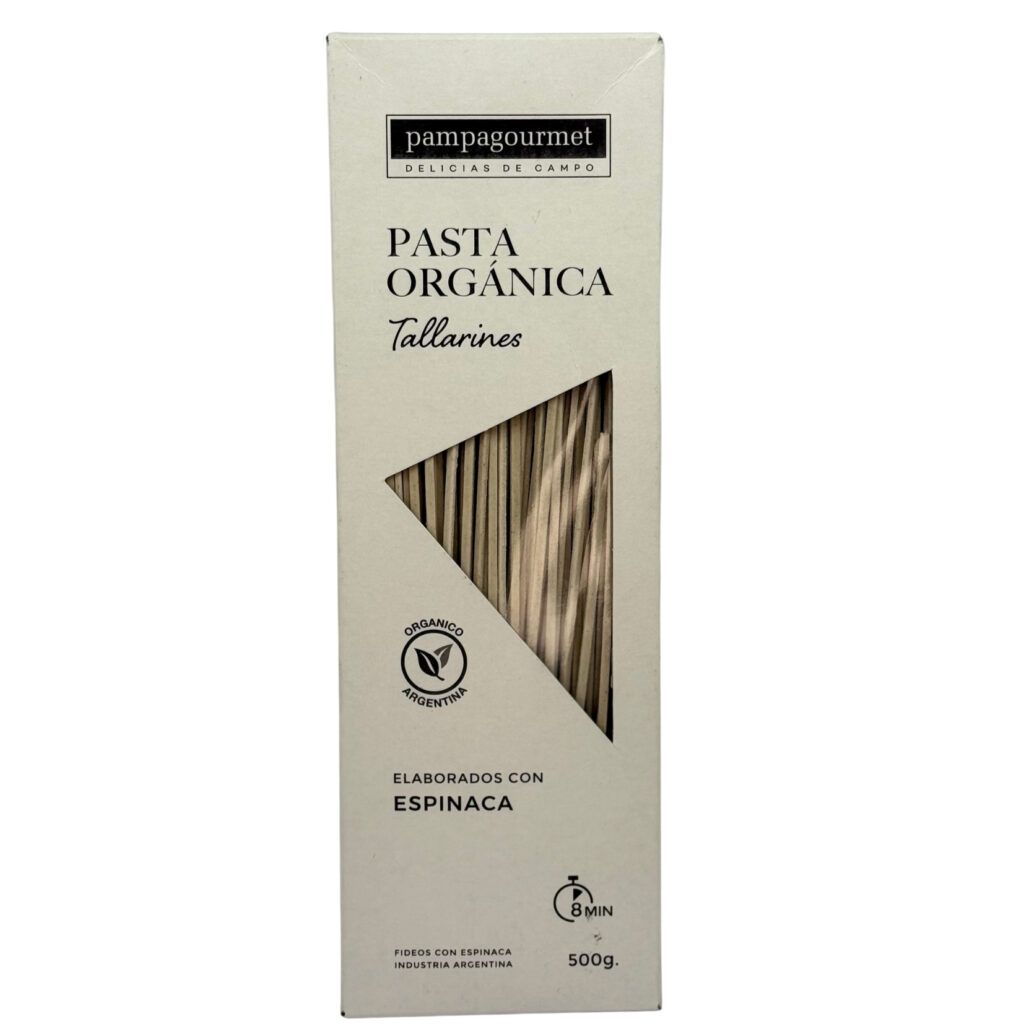 Tallarines Orgánicos de Espinaca 