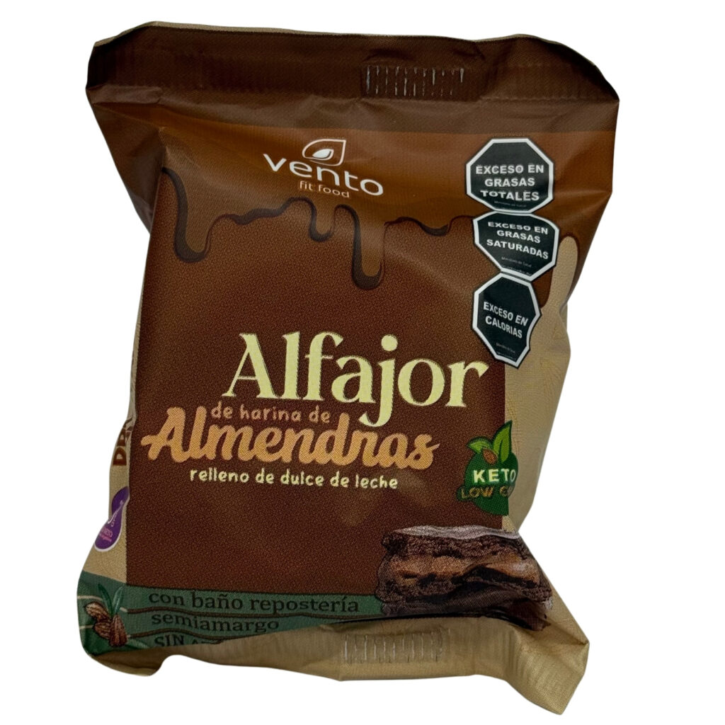 Alfajor keto con harina de almendr 