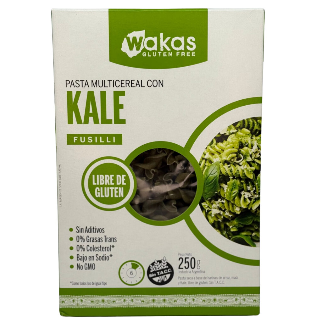 Pasta multicereal con kale 