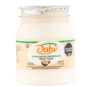 Yogur batido descremado coco 