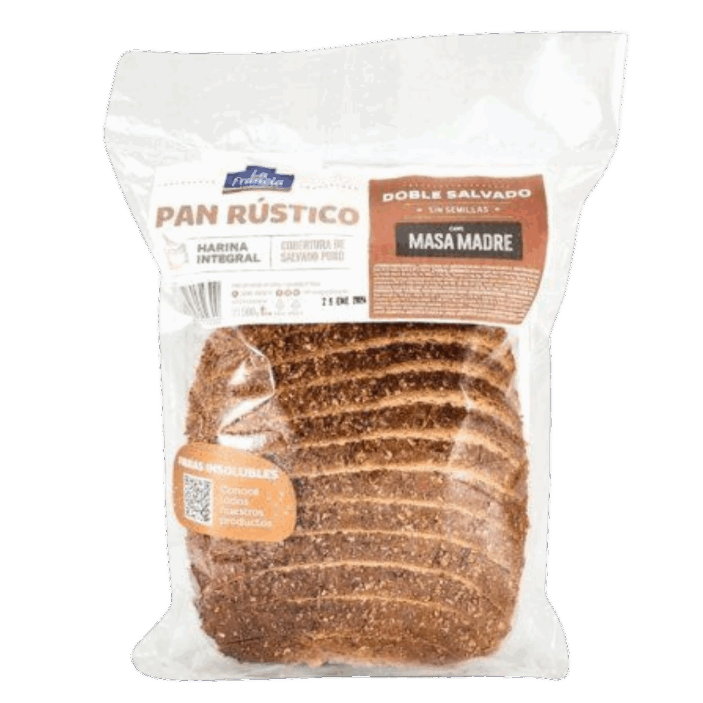 Pan rustico doble salvado 