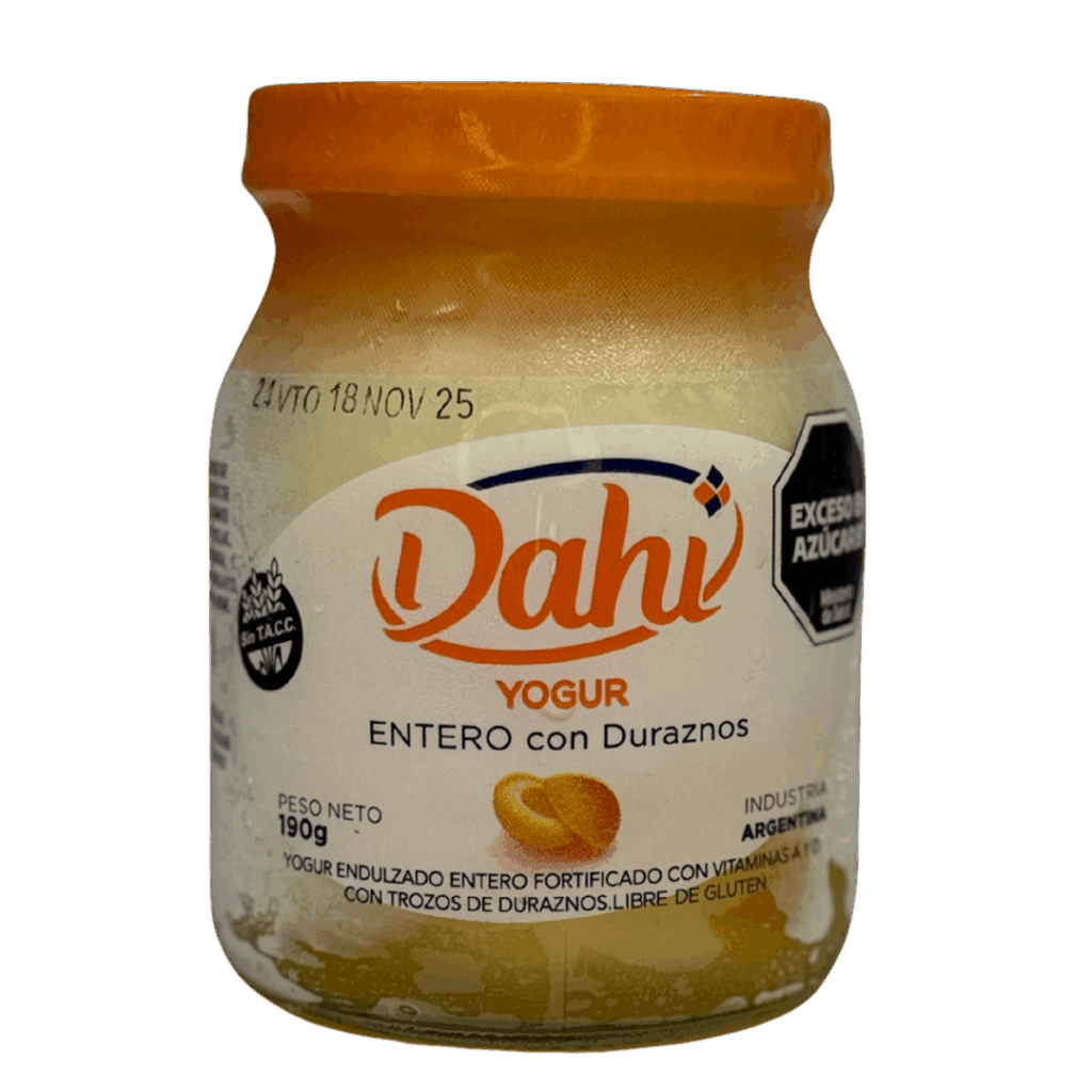 Yogur Entero con Duraznos 