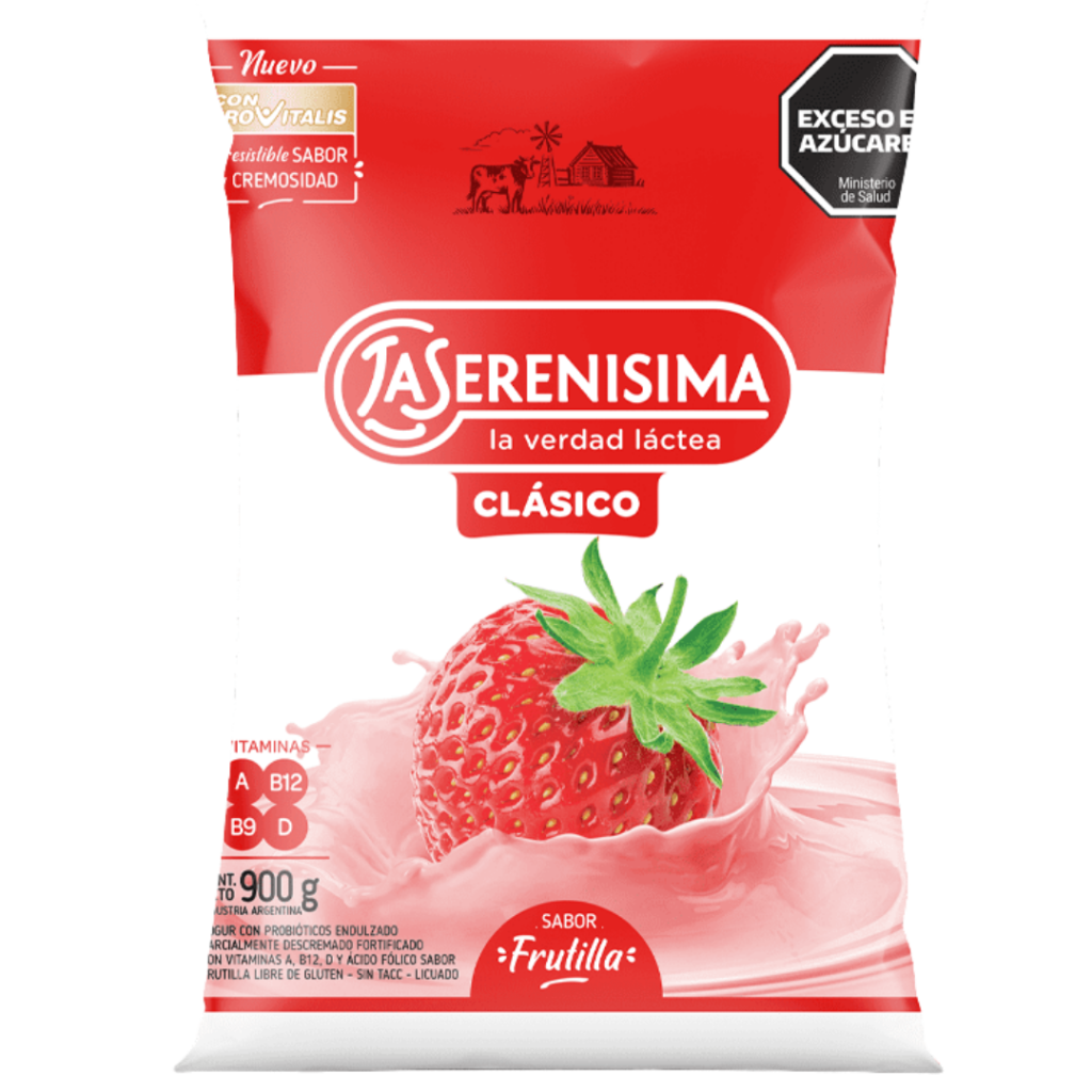 Yogur clasico frutilla 