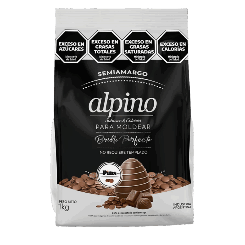 Chocolate de moldeo semiamargo Alpino