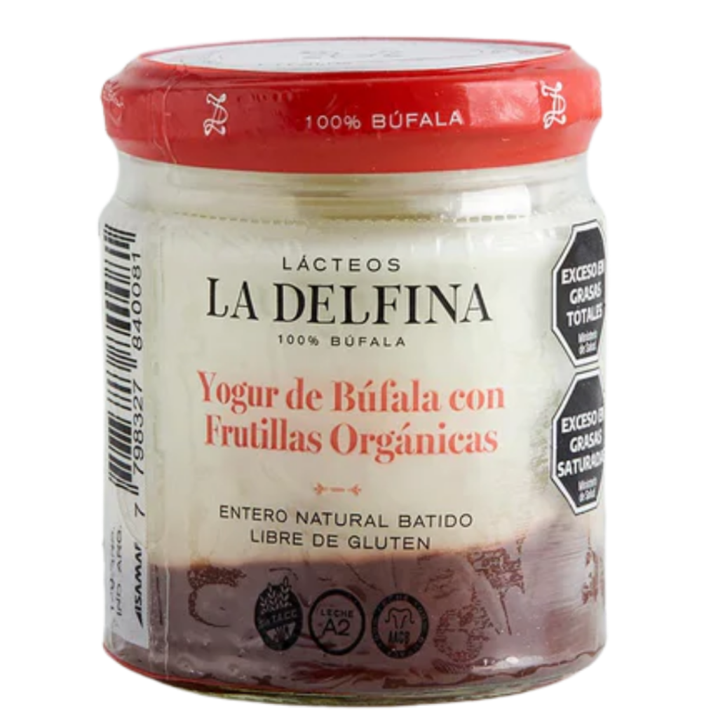 Yogur de Bufala con frutillas 