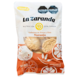 Galletitas de avena y chía sabor naranja 
