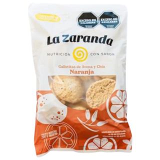 Galletitas de avena y chía sabor naranja 